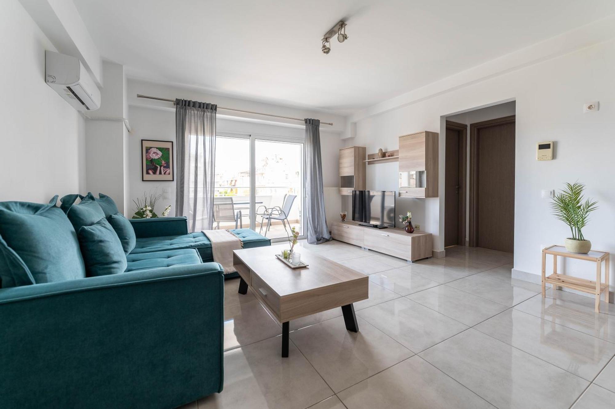 Modern Spacious Apartment Located In Pireus Exteriör bild